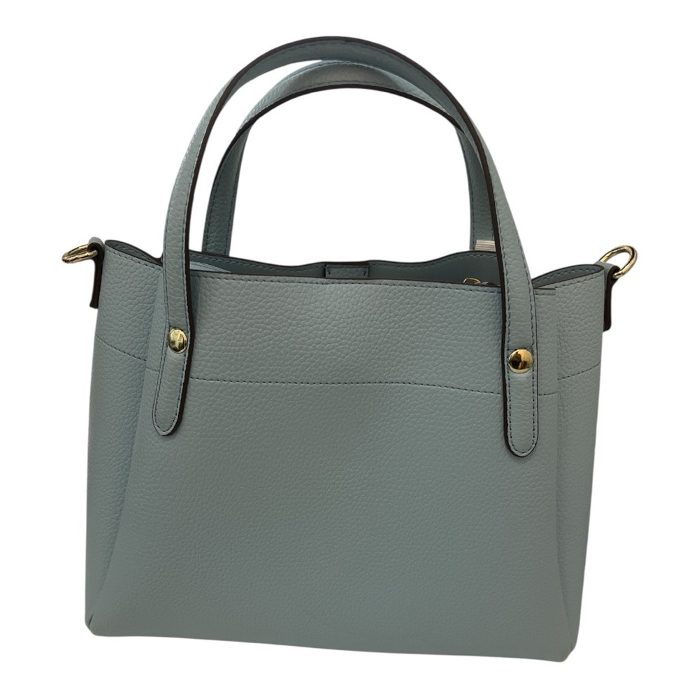 Nanette Lepore Blue Tote Bag with Gold Hardware - Picture 2 of 5